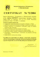 certyfikat ochrona kasztanowców