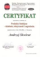 certyfikat produkty biobójcze